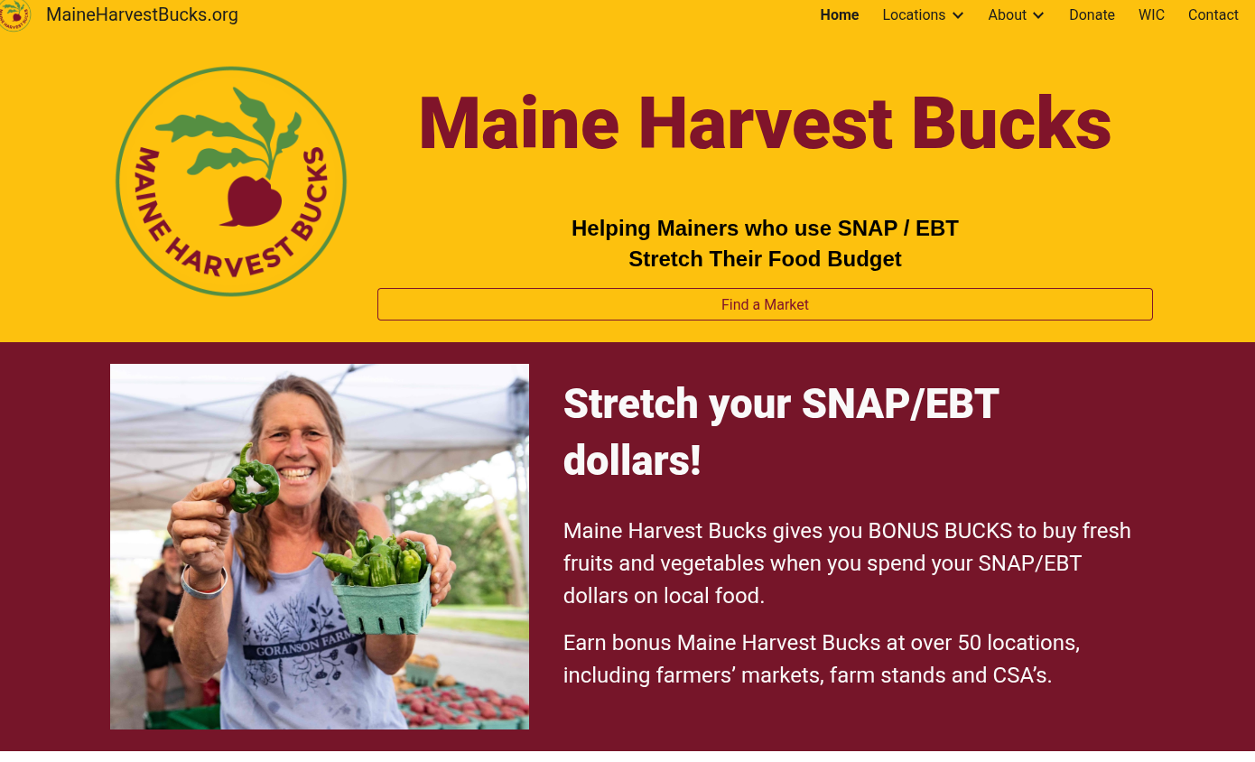 Maine Harvest Bucks